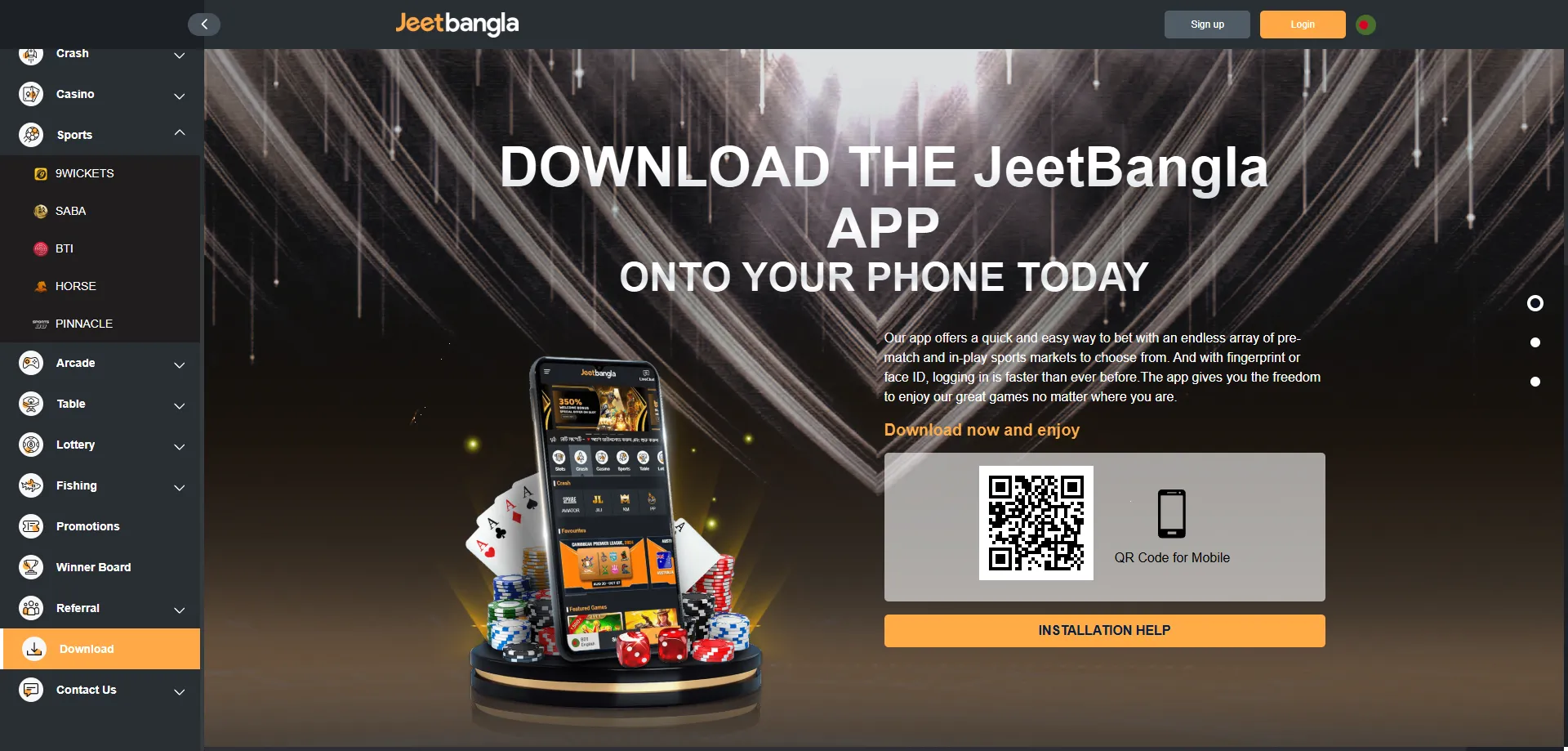 jeetbangla live casino — real dealers and game shows for Bangladesh players