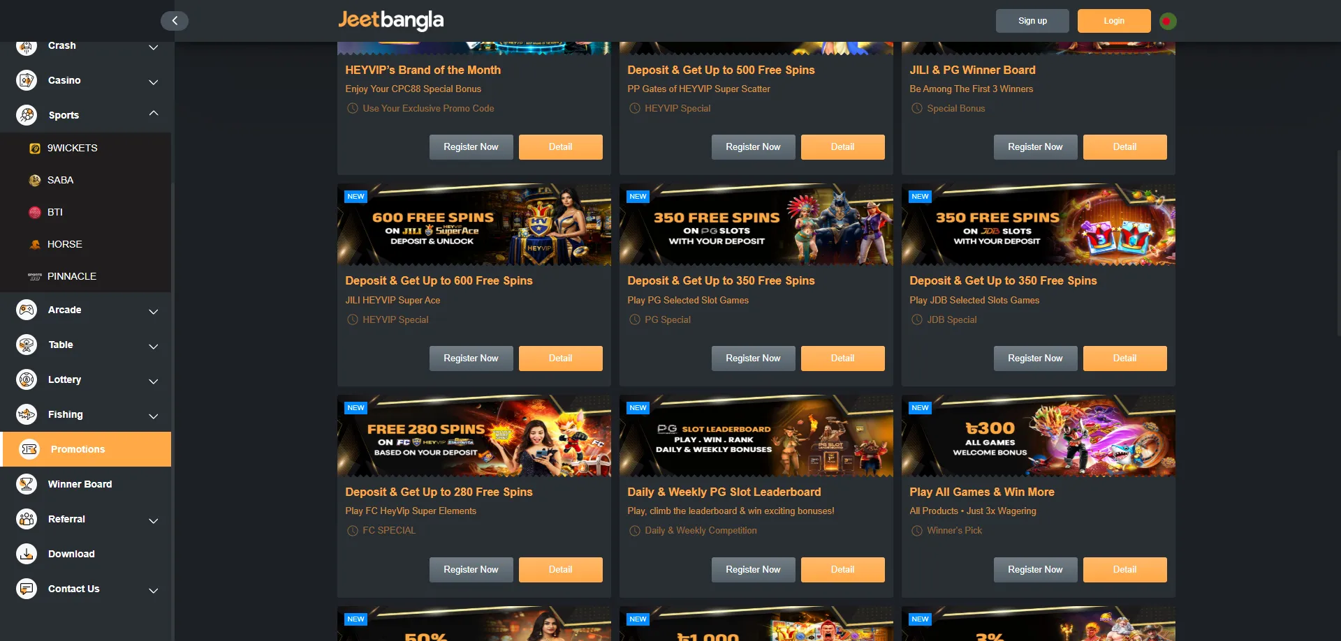 jeetbangla casino 100% welcome bonus offer for new players in Bangladesh